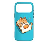 Custodia per iPhone 17 Pro Max Womens Kids Kawaii Egg Toast Napping Orange Tabby Cat Lover