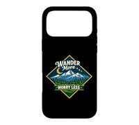 Custodia per iPhone 17 Pro Max Wonder More Worry Less Montaña Aventura Naturaleza Senderism
