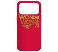 Custodia per iPhone 17 Pro Max Wonder Woman 75th Anniversary Gold Logo