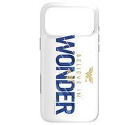Custodia per iPhone 17 Pro Max Wonder Woman 80th Blue and Gold Flying Logo