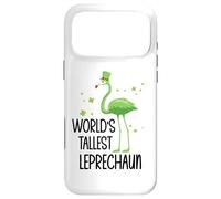 Custodia per iPhone 17 Pro Max World's Tallest Leprechaun St Patricks Flamingo Shenanigan