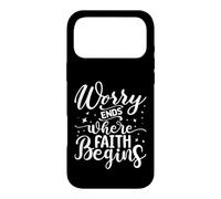 Custodia per iPhone 17 Pro Max Worry Ends Where Faith Begins