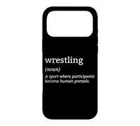 Custodia per iPhone 17 Pro Max Wrestling Giovanile Definizione Sport Pretzel Umani Pro Wrestler