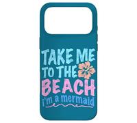 Custodia per iPhone 17 Pro Max Y2K Take Me to the Beach I'm a Mermaid Retro 2000s Estetica