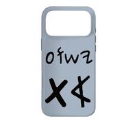 Custodia per iPhone 17 Pro Max Yeshua Aleph Tav Gesù Primo Ultimo in Ebraico Paleo (nero)