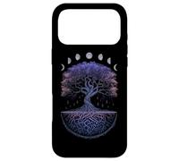 Custodia per iPhone 17 Pro Max Yggdrasil Albero della Vita Norreno Fasi vichinghe della Luna