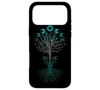 Custodia per iPhone 17 Pro Max Yggdrasil - Mondiale "Moon Phases Tree of Life - Pagan Art