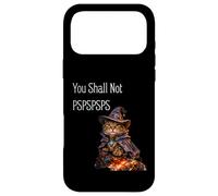 Custodia per iPhone 17 Pro Max You Shall Not PSPSPSPS, Cute Wizard Costume Cat