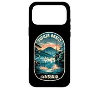 Custodia per iPhone 17 Pro Max Yufuin Onsen Giappone Hot Spring Lake Japanese Kanji Souvenir