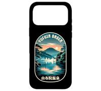 Custodia per iPhone 17 Pro Max Yufuin Onsen Giappone Hot Spring Lake Japanese Kanji Souvenir
