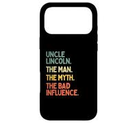 Custodia per iPhone 17 Pro Max Zio Lincoln Citazione The Man The Myth The Bad Influence Funny