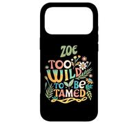 Custodia per iPhone 17 Pro Max ZOE Name Cute Retro Girls Wildflower ZOE Name