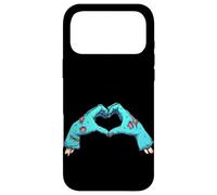 Custodia per iPhone 17 Pro Max Zombie Hand Shape a Heart, Halloween Zombie Valentine's Love