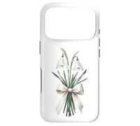 Custodia per iPhone 17 Pro Mazzo di fiori bucaneve mese di nascita gennaio