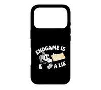 Custodia per iPhone 17 Pro Mechanical Keyboard Endgame Is A Lie Custom Keeb Mascot