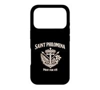 Custodia per iPhone 17 Pro Medaglia di Santa Filomena Religioso Charm per Devographic