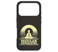 Custodia per iPhone 17 Pro Meditazione secolare Pace con scetticismo Mindfulness