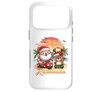Custodia per iPhone 17 Pro Mele Kalikimaka Natale hawaiano Kawaii Babbo Natale renna divertente