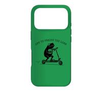 Custodia per iPhone 17 Pro Meme cristiano per lodare il monopattino Lord Frog