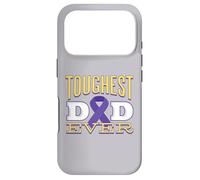 Custodia per iPhone 17 Pro Meme per la consapevolezza del cancro al pancreas per il papà più duro di sempre