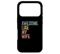 Custodia per iPhone 17 Pro Mens Husband Awesome Like my wife Funny Vintage Text