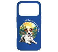 Custodia per iPhone 17 Pro Mens Womens All I Need Camping Jack Russell Terriers Lover