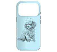 Custodia per iPhone 17 Pro Mens Womens Girls Ink Art Illustration Cute Toy Poodle Lover