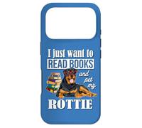 Custodia per iPhone 17 Pro Mens Womens Kids Funny Read Books & Pet My Rottweiler Lover