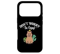 Custodia per iPhone 17 Pro Mens Womens Kids Girls Kawaii Lover Don't Worry Be Capy
