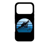 Custodia per iPhone 17 Pro Mens Womens Kids Retro Blue Vintage Sun Manta Ray Lover