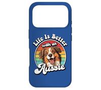 Custodia per iPhone 17 Pro Mens Womens Retro Vintage Life Is Better Red Aussie Lover