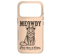 Custodia per iPhone 17 Pro Meowdy - Gatto occidentale Cowboy Country Style