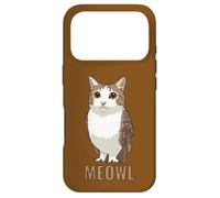 Custodia per iPhone 17 Pro Meowl Cat-Owl Meme Design - Internet Brainrot Culture