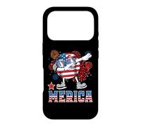Custodia per iPhone 17 Pro Merica Baseball Dabbing 4th of July Patriotic American Flag
