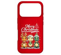 Custodia per iPhone 17 Pro Merry Christmas T-rex Santa Dinosaur T-Rex Dino Xmas Tree