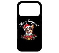 Custodia per iPhone 17 Pro Merry Corgmas Christmas Xmas Black Tricolor Corgi Lover