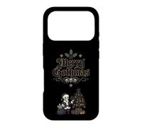 Custodia per iPhone 17 Pro Merry Gothmas Skeleton Babbo Natale morto albero gotico Natale