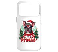 Custodia per iPhone 17 Pro Merry Pitmas Cute Pitbull Dog Christmas Holiday