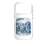 Custodia per iPhone 17 Pro Meteora Grecia Monastero Vintage Viaggi Paesaggio Arte