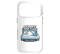 Custodia per iPhone 17 Pro Mi dispiace Ho piani per non fare nulla Divertente regalo pigro introverso.