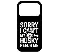 Custodia per iPhone 17 Pro Mi dispiace non posso il mio husky ha bisogno di me amante degli husky