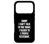 Custodia per iPhone 17 Pro Mi dispiace non posso parlarti oggi