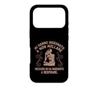 Custodia per iPhone 17 Pro Mi hanno insegnato a respirare... ironica divertente skull