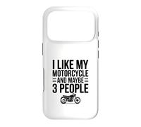 Custodia per iPhone 17 Pro Mi piace la mia moto e forse 3 persone