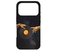 Custodia per iPhone 17 Pro Michelangelo DJ Creation Of Adam Hands Art - Disco in vinile anni '90