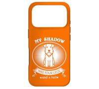 Custodia per iPhone 17 Pro Miniature Schnauzer My Dog is My Shadow Funny Pet Dog Lover