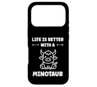Custodia per iPhone 17 Pro Minimalist Monster Minotaur Greek mythology i'm a Minotaur