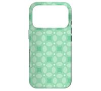 Custodia per iPhone 17 Pro Mint Pastel Green Circles Rings Rounded Geometric Pattern