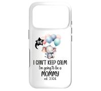 Custodia per iPhone 17 Pro Mom 2026 I Can't Keep Calm I'm Going to Be a Mommy est 2026