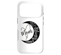 Custodia per iPhone 17 Pro Mom I Love You to Moon & Back Mother I Love My Awesome Moms